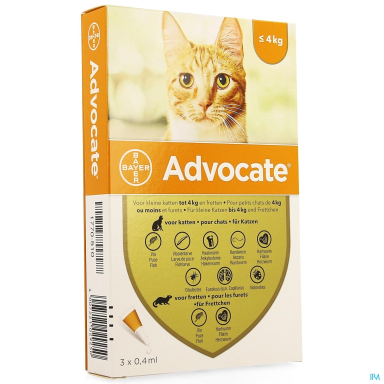 Advocate Spot On Opl Kleine Kat <4kg Pipet 3