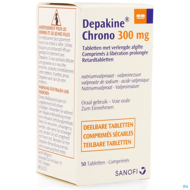 Depakine Chrono 300 Verlenge Afgifte Comp 50 Fl