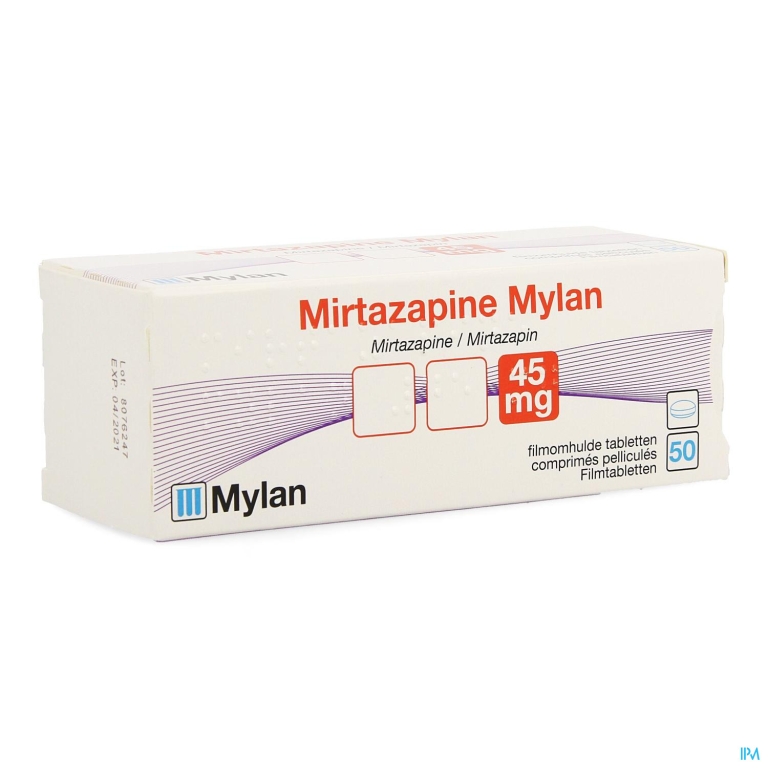 Mirtazapine Mylan 45mg Tabl 50