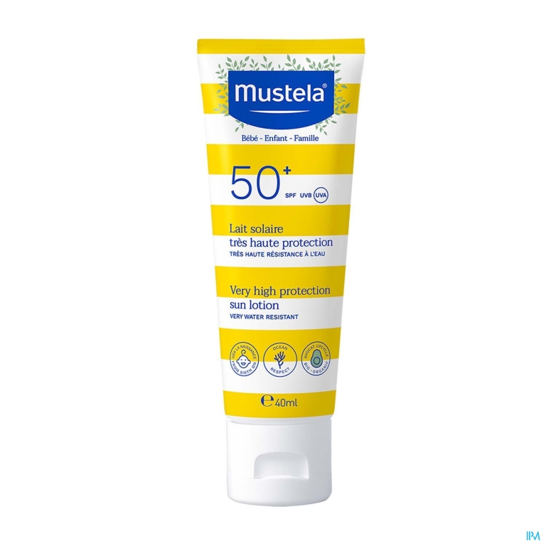 Mustela Zon Melk Heel Hoge Bescherming Ip50+ 40ml