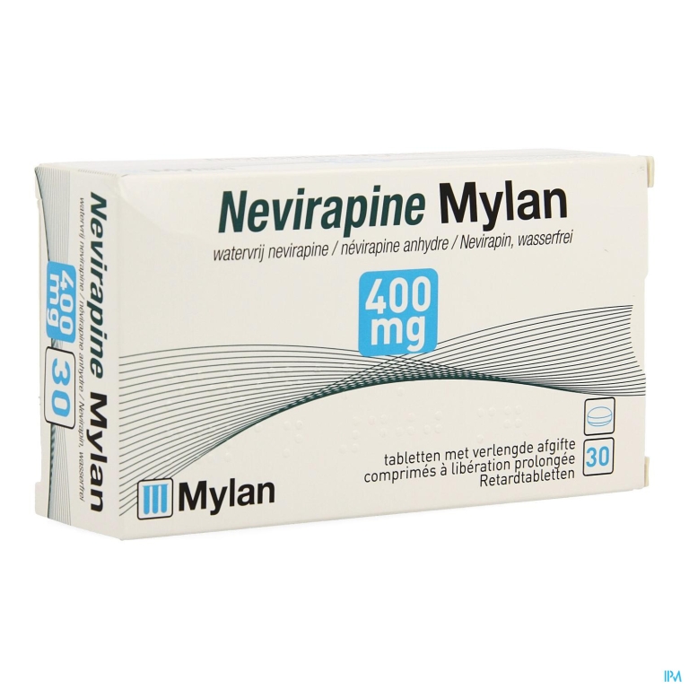 Nevirapine Mylan 400mg Verlengde Afgifte Comp 30