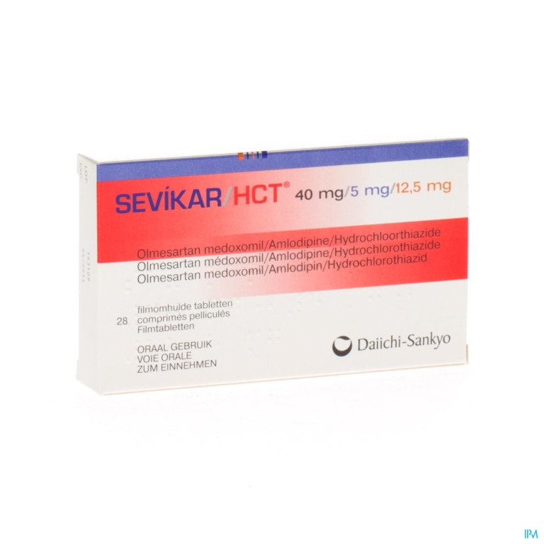 Sevikar Hct 40mg/5mg/12,5mg Filmomh Tabl 28