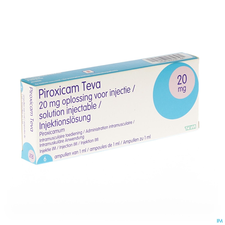 Piroxicam Teva Amp Im 6x20mg/ml