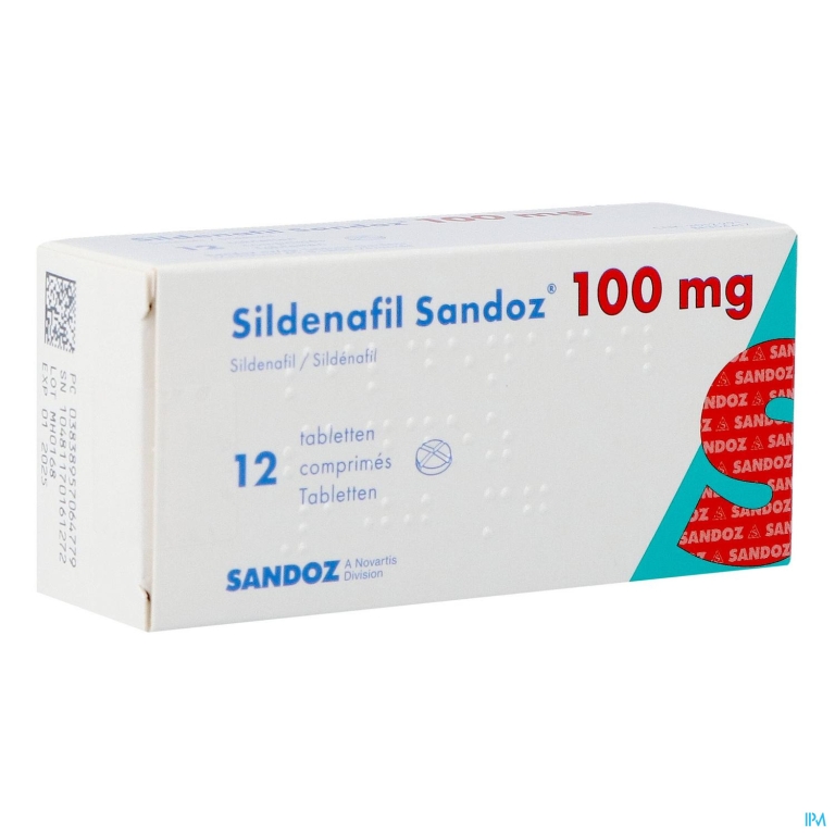 Sildenafil Sandoz 100mg Filmomh Tabl 12x100mg