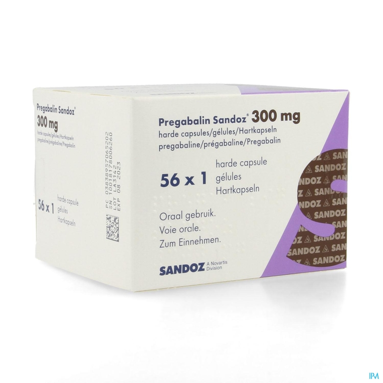 Pregabalin Sandoz 300mg Harde Caps 56