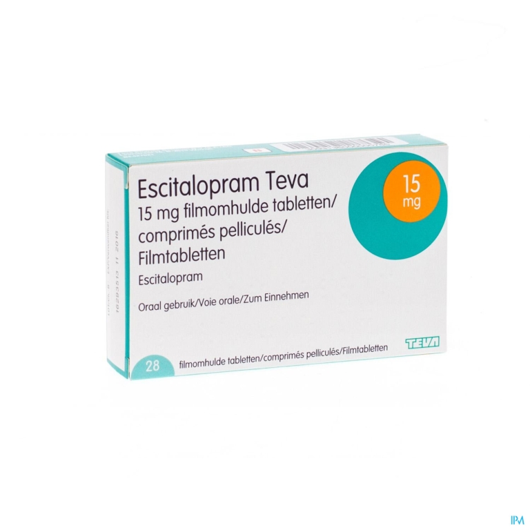 Escitalopram 15mg Teva Filmomh Tabl 28 X 15mg