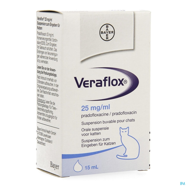 Veraflox 25mg/ml Or Suspensie Katten Fl 15ml