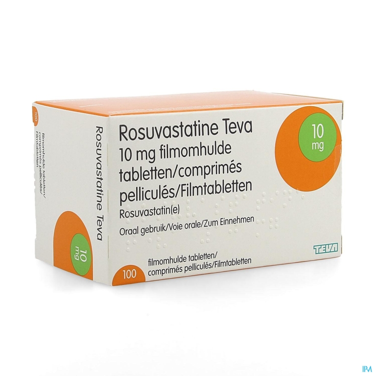 Rosuvastatine Teva 10mg Filmomh Tabl 100