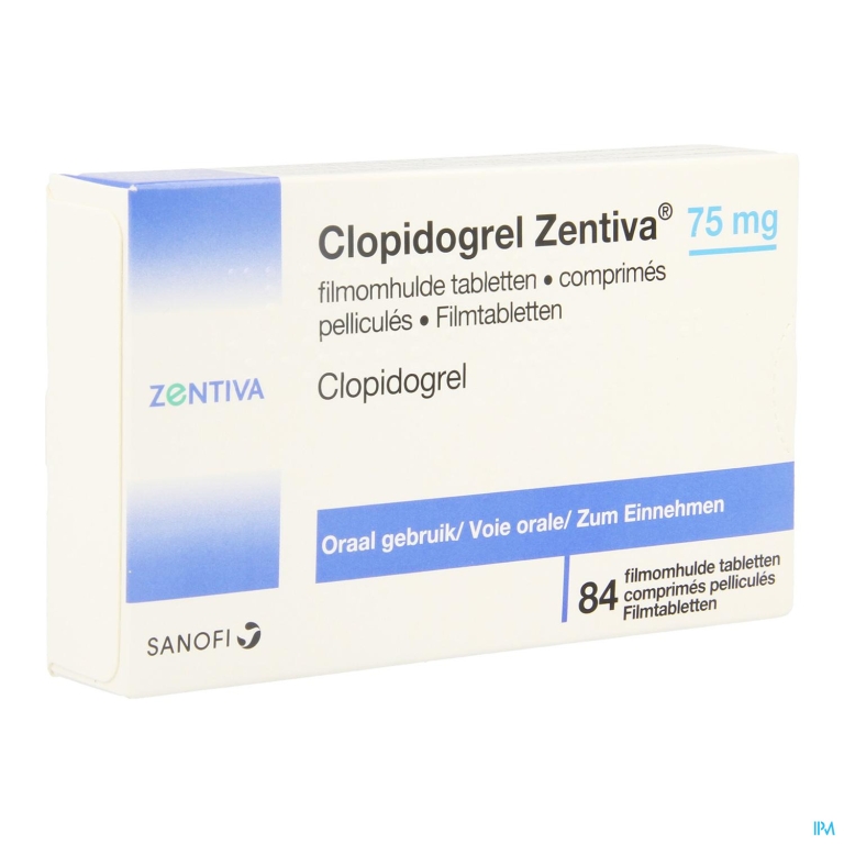 Clopidogrel Zentiva 75mg Filmomh Tabl 84