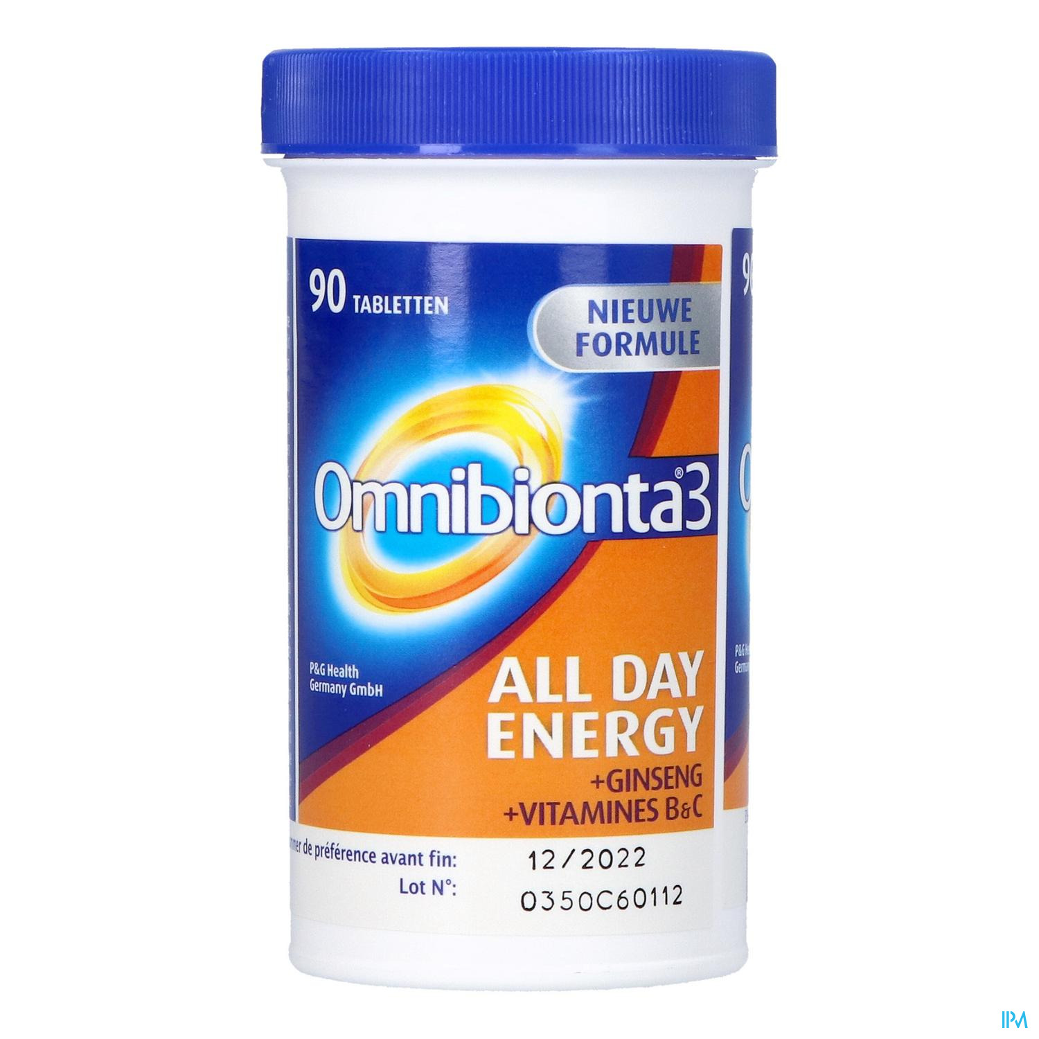 Omnibionta3 All Day Energy Multivitamines voor Energie (90 tabletten)