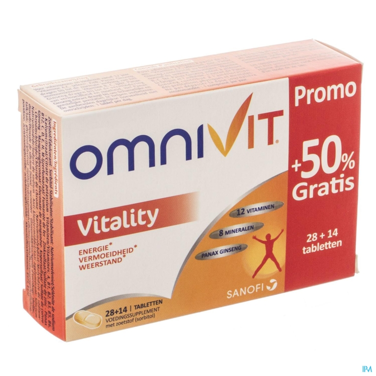 Omnivit Vitality 50 Tabl 28+14 Promo