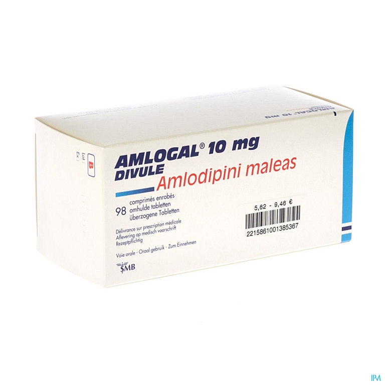 Amlogal Divule 10mg Comp Enrob 98 X 10mg