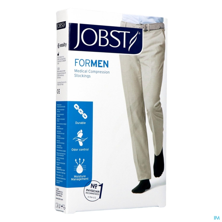 Jobst For Men K2 20-30 Adh Zwart Xl 1p 7526004