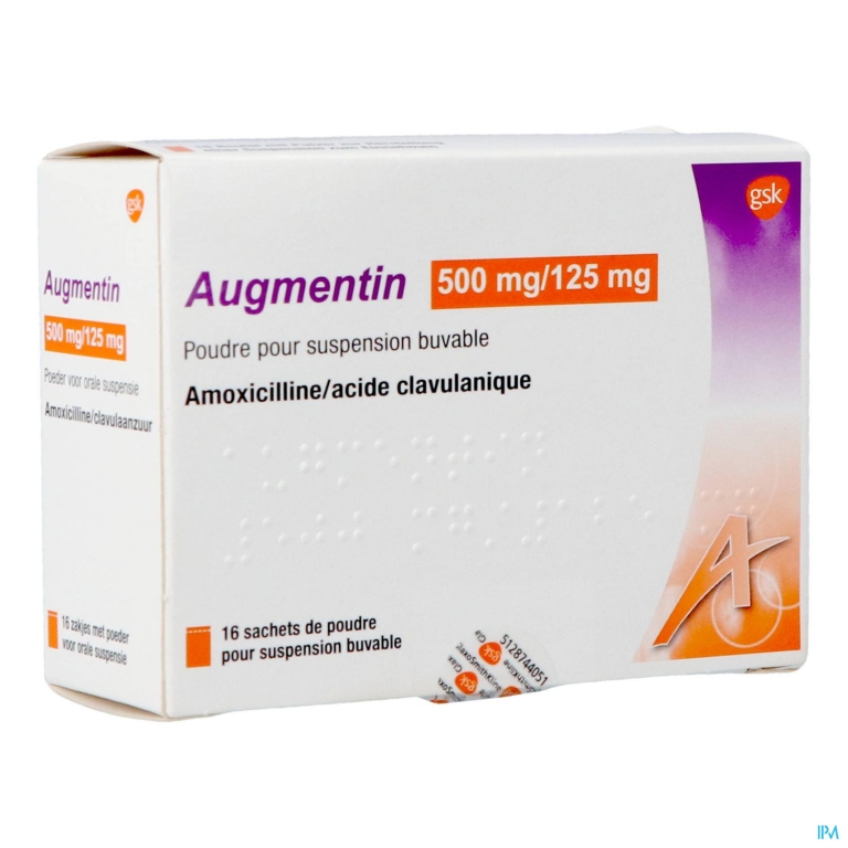 Augmentin Sach 16 X 500mg/125mg