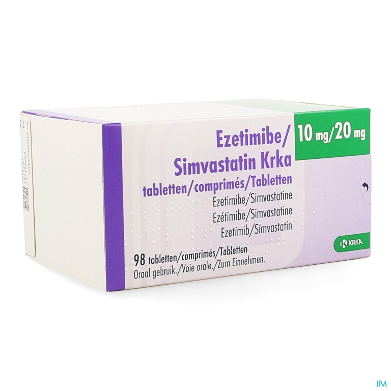 Ezetimibe Simvastatin Krka 10mg/20mg Comp 98