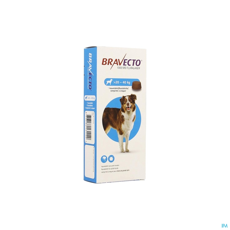 Bravecto Kauwtabletten Hond 1×1000,0mg