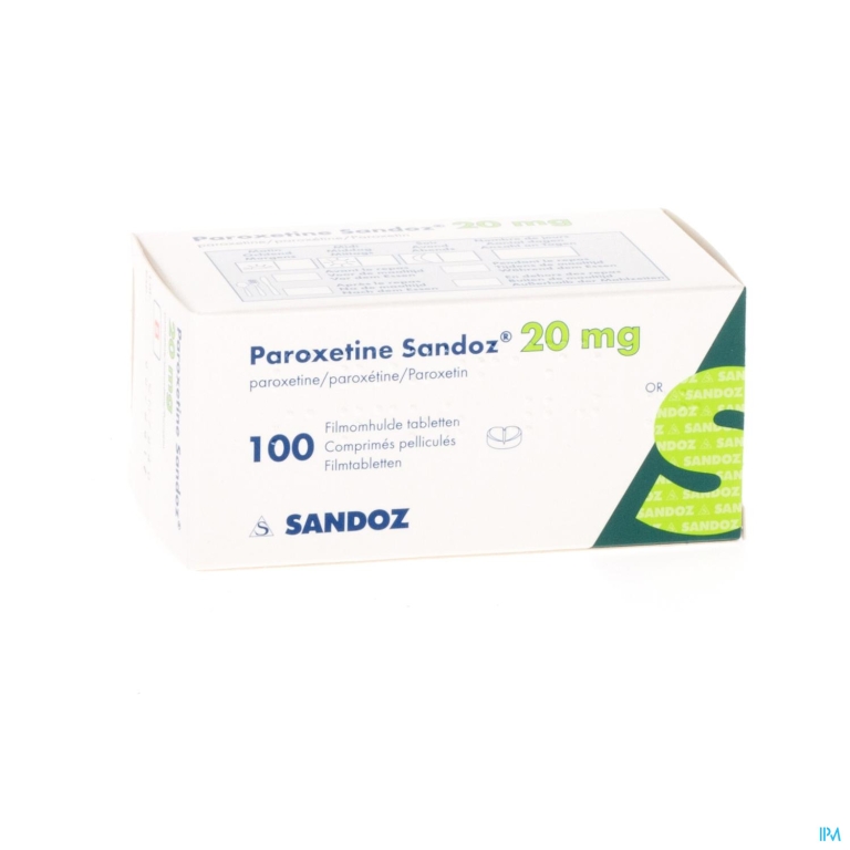 Paroxetine 20mg Sandoz Filmomh Tabl 100 X 20mg