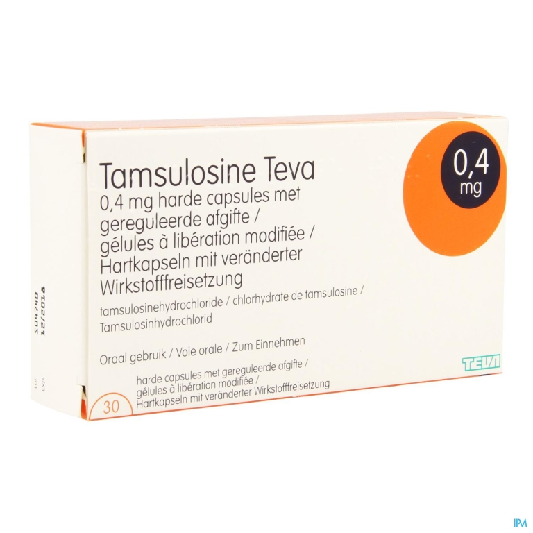 Tamsulosine Teva 0,4mg Gereg.afgifte Caps 30 Pip