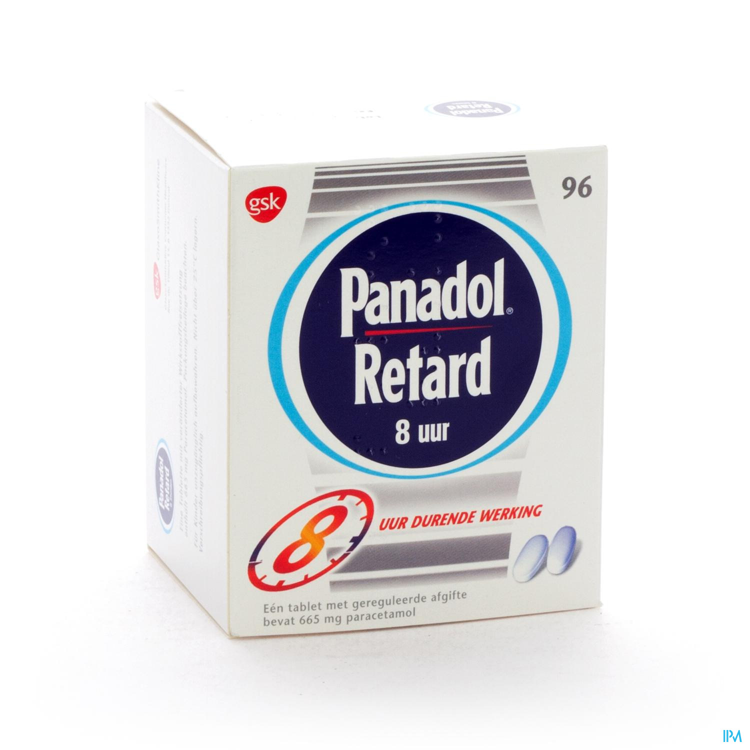 Panadol Retard Comp S/blister 96 X 665mg