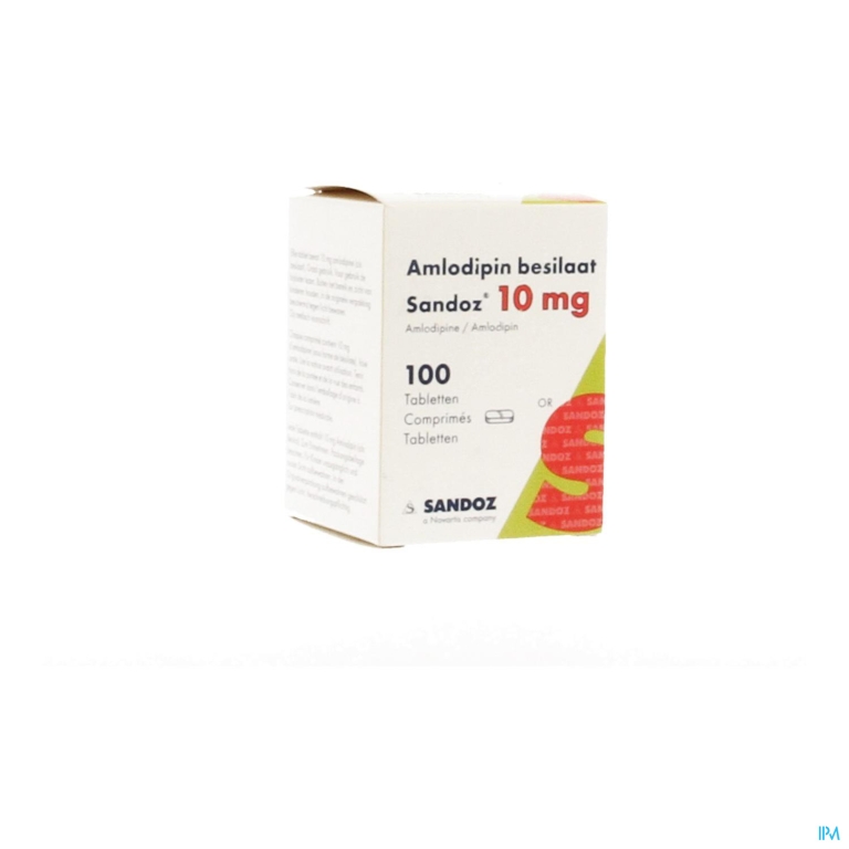 Amlodipine Besilaat Sandoz Pot C0mp 100x10mg