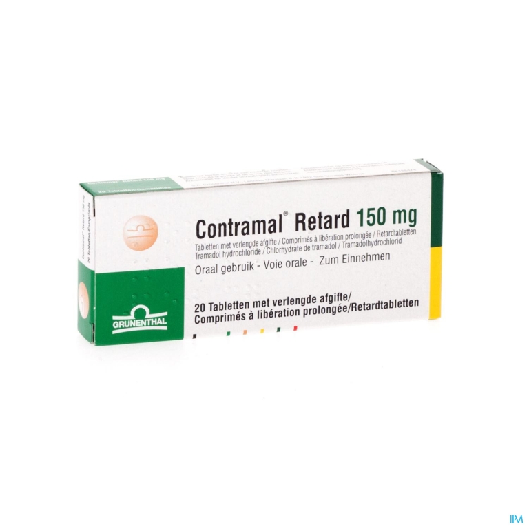 Contramal Retard 150mg Comp 20