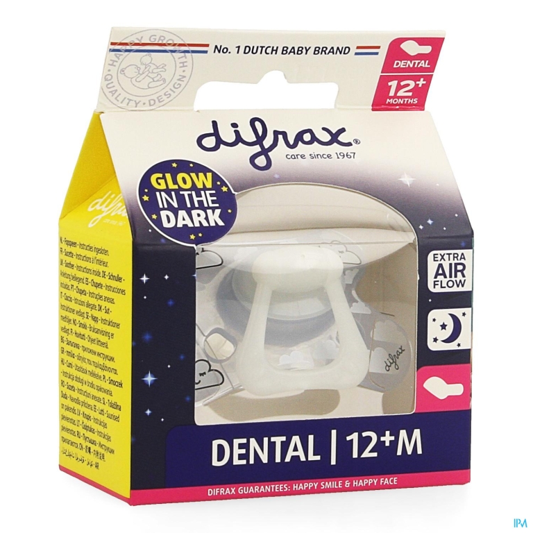 Difrax Fopspeen Dental +12 Nacht