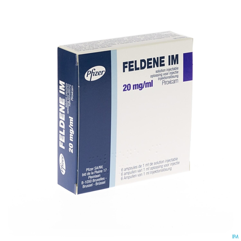 Feldene Amp Sol Im 6 X 20mg/1ml