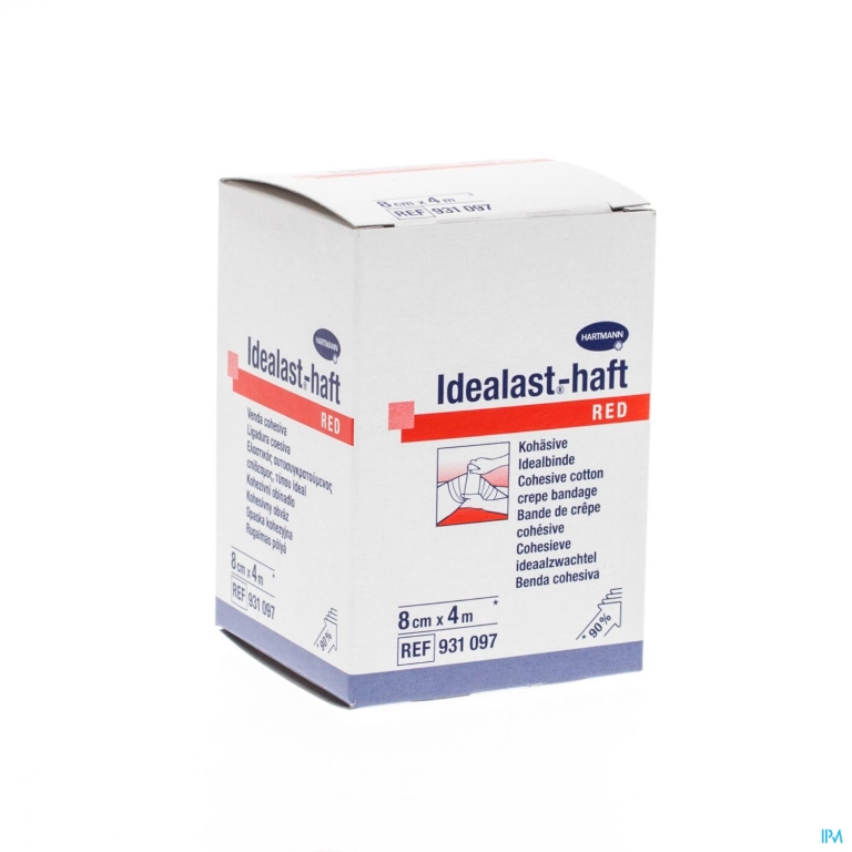 Idealast-haft Rood 8cmx4m 1 P/s