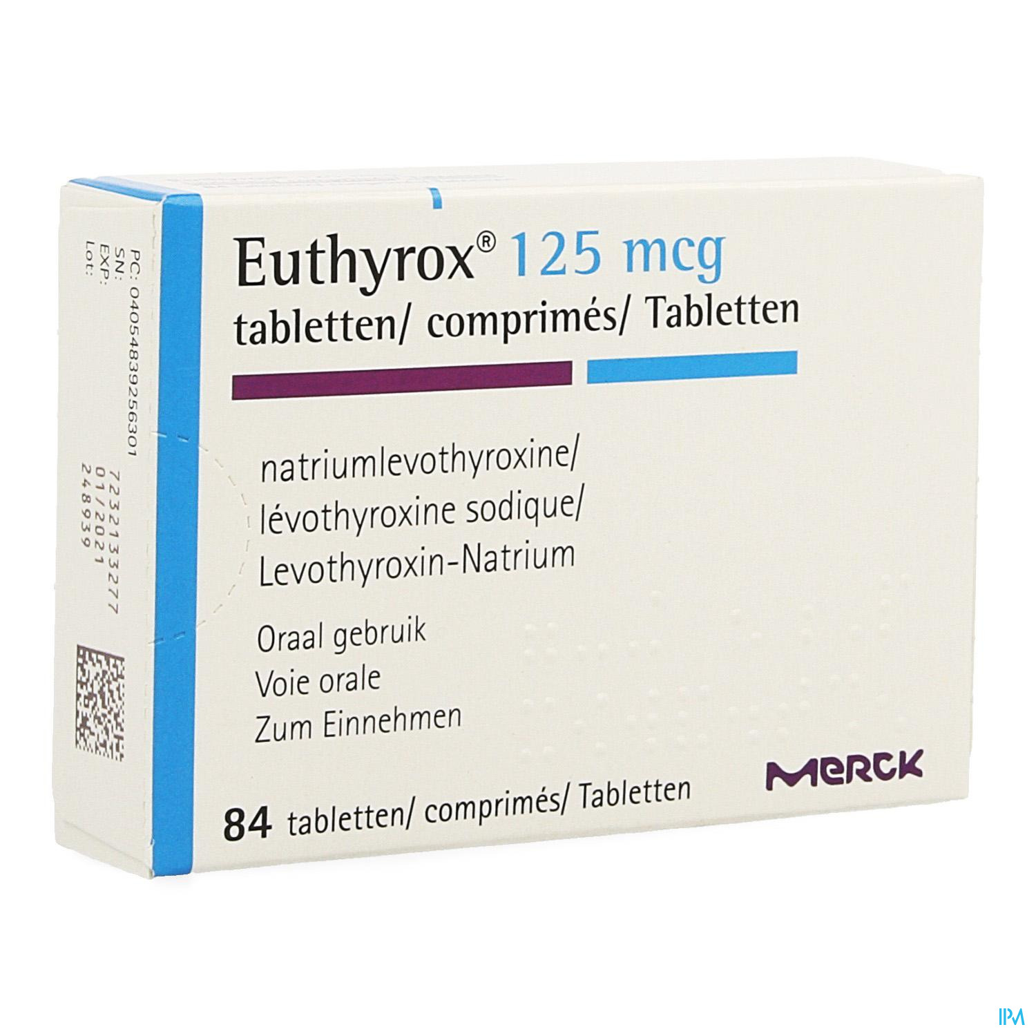 Euthyrox Comp 84 X 0,125mg