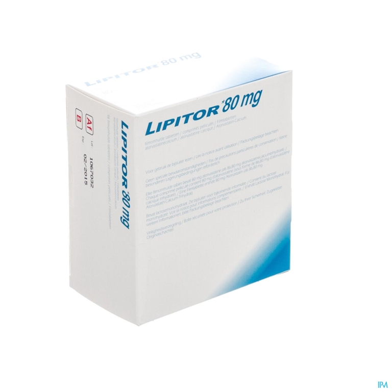 Lipitor 80 Impexeco Comp 98 X 80mg Pip