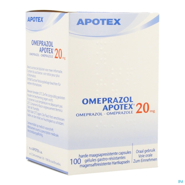 Omeprazol Apotex Caps 100 X 20mg