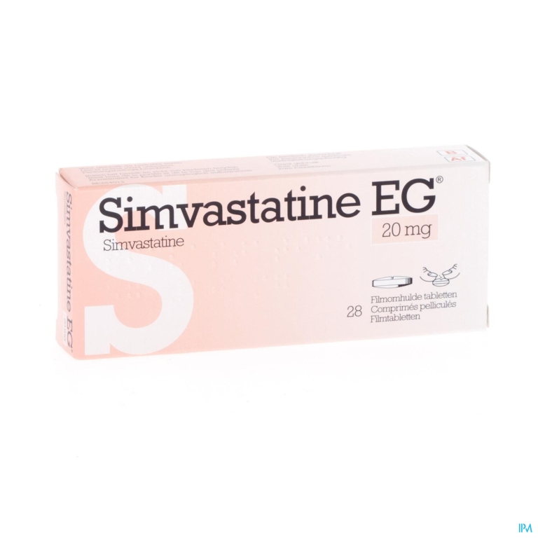 Simvastatine EG 20Mg Filmomh.Tabl  28 Cfr 3562337