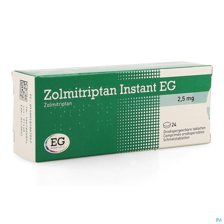 Zolmitriptan Instant EG 2,5Mg Tabl Orodisp 24