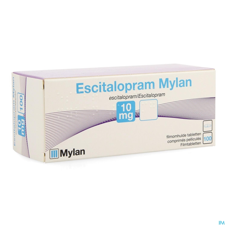 Escitalopram Mylan 10mg Filmomh Tabl 100 X 10mg