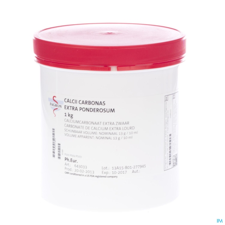 Calcium Carbonaat Extra Zwaar 1kg Fag