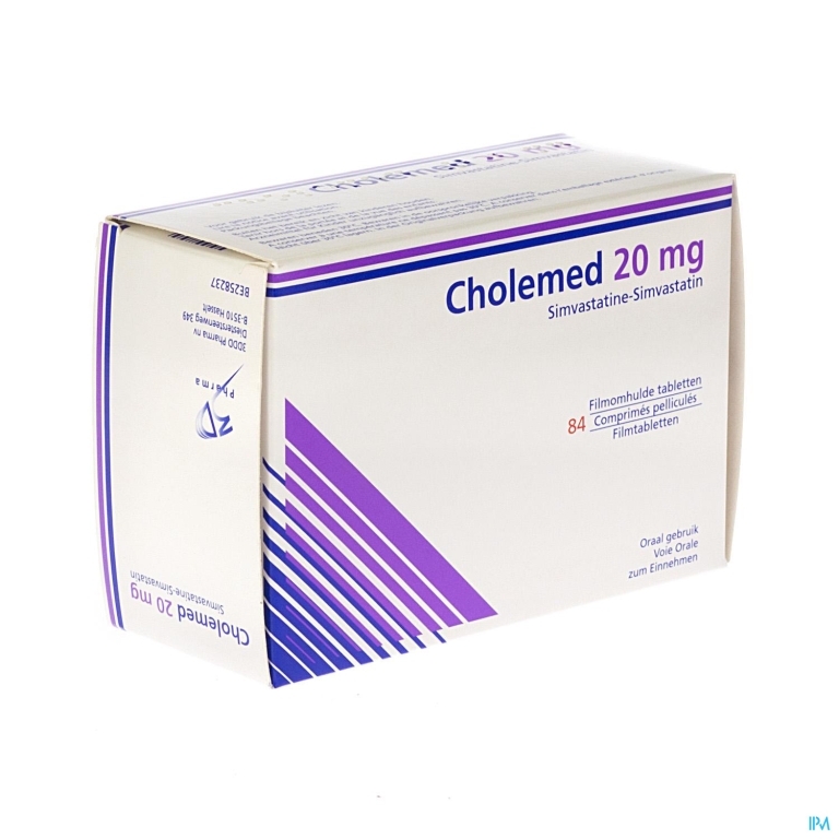 Cholemed 20mg Comp Enrob 84 X 20mg