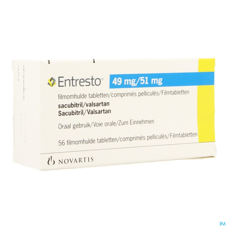 Entresto 49mg/ 51mg Filmomh Tabl 56