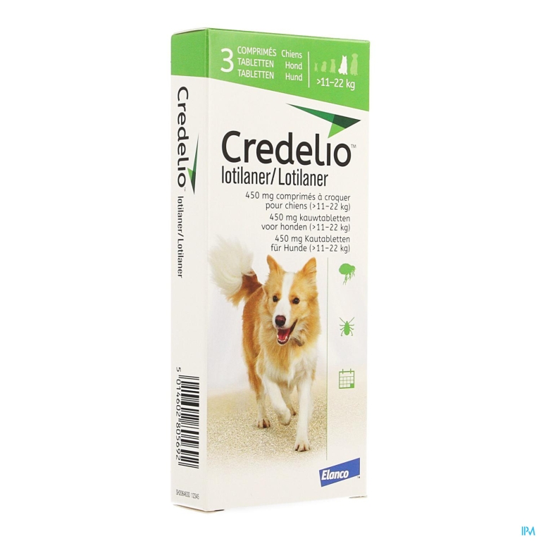 Credelio 450mg Kauwtabl Hond >11-22kg 3