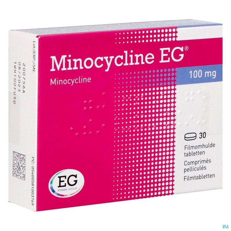 Minocycline EG 100 Mg Filmomh Tabl 30