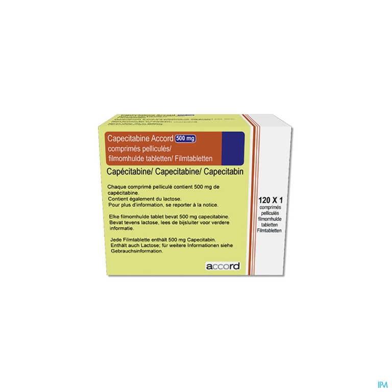 Capecitabine Accord Health 500mg Filmomh Tabl 120