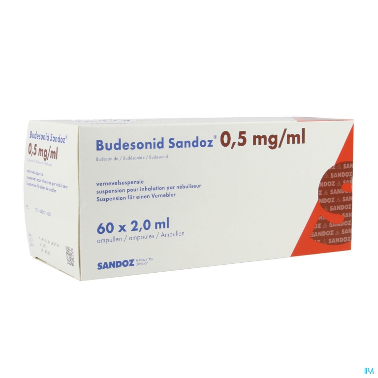 Budesonid Sandoz 0,5mg/ml Vernevelsusp Amp 60