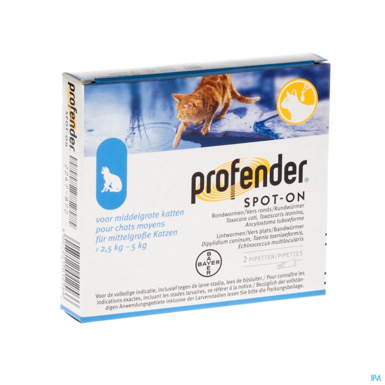 Profender Spot-on Oplossing Kat Pipet 2×0,70ml