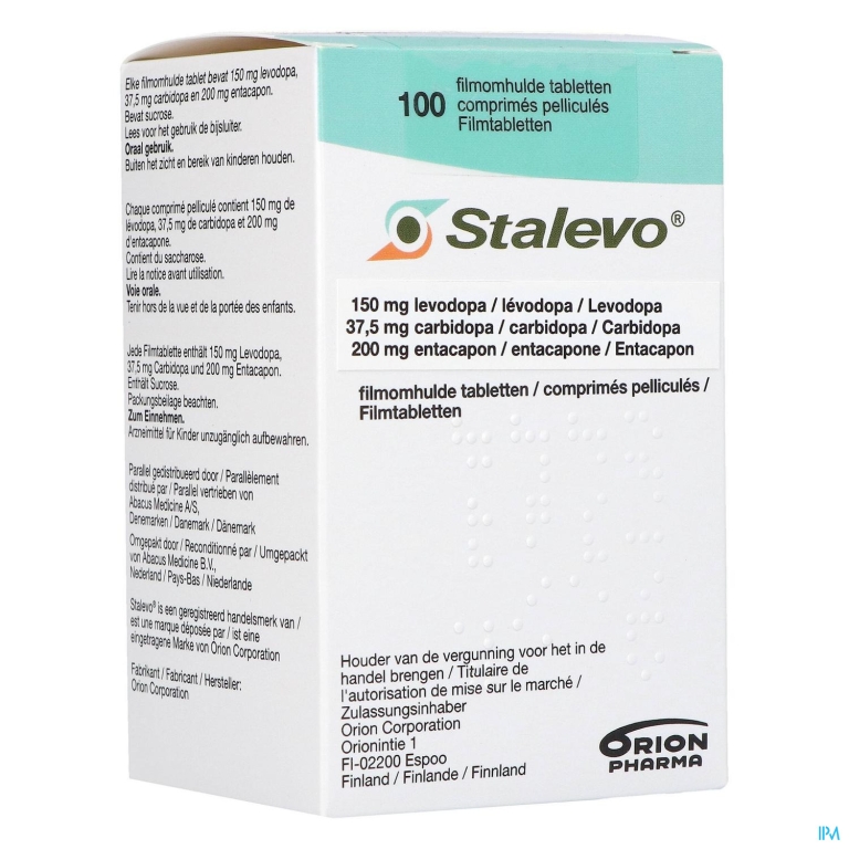 Stalevo 150mg/ 37,5mg/200mg Abacus Filmomh Tabl100