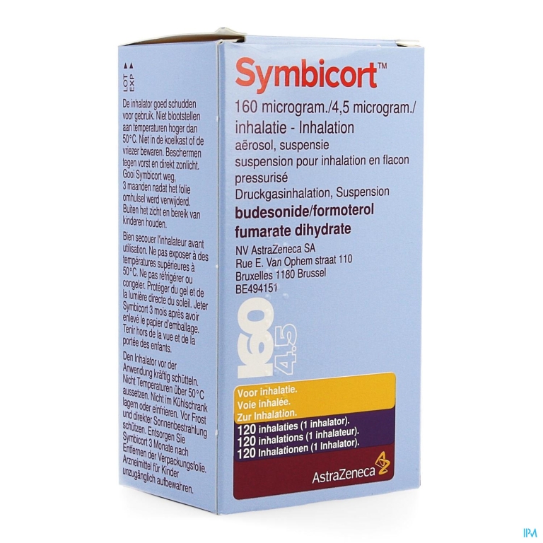 Symbicort 160mcg/4,5mcg Aerosol Doses 1×120