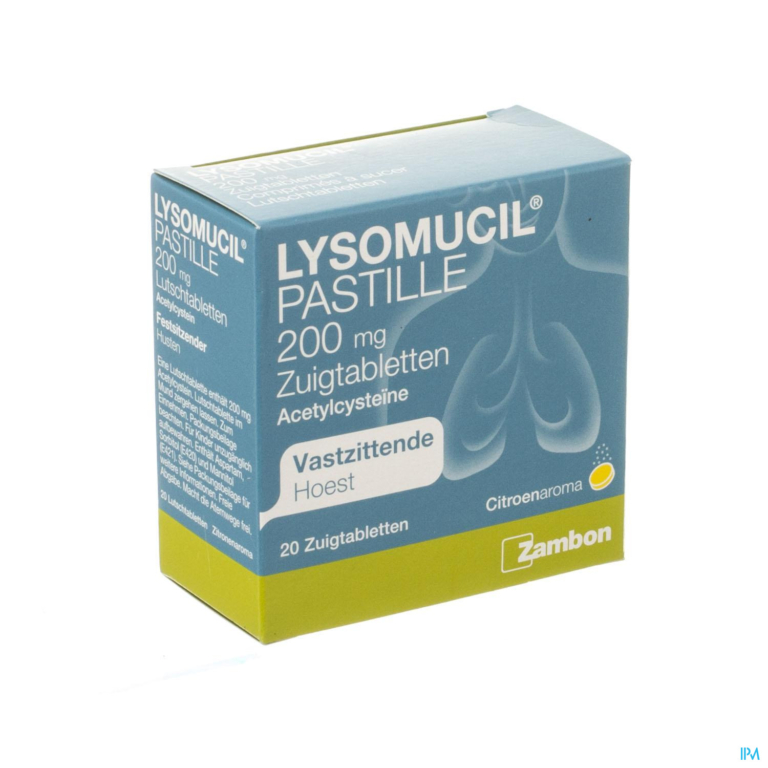 Lysomucil 200 Comp A Sucer – Zuigtabletten 20