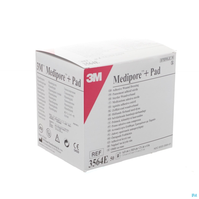 Medipore + Pad 3m 6×10,0cm 50 3564e