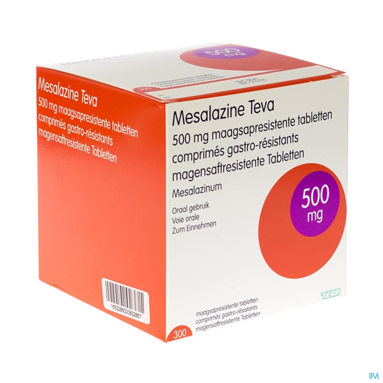 Mesalazine Teva Tabl 300x500mg