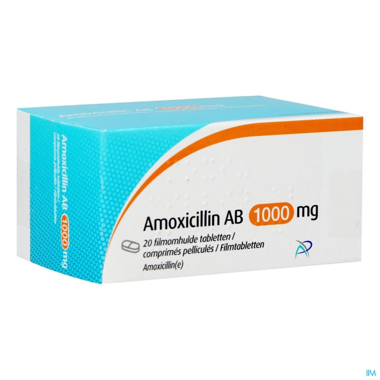 Amoxicillin Ab 1000mg Filmomh Tabl 20 X 1000mg