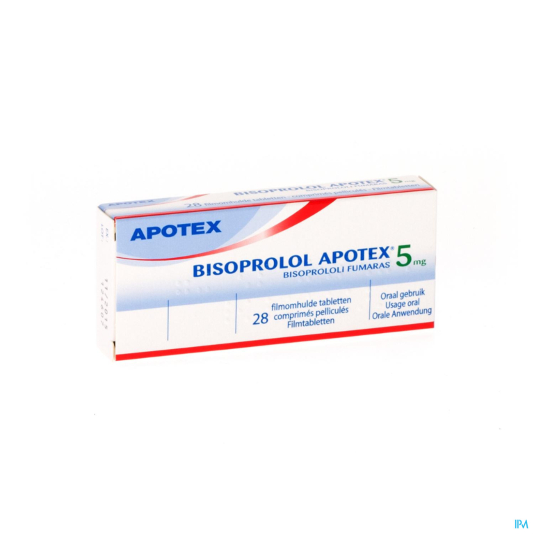 Bisoprolol Apotex 5mg Deelbare Filmomh Tabl 28