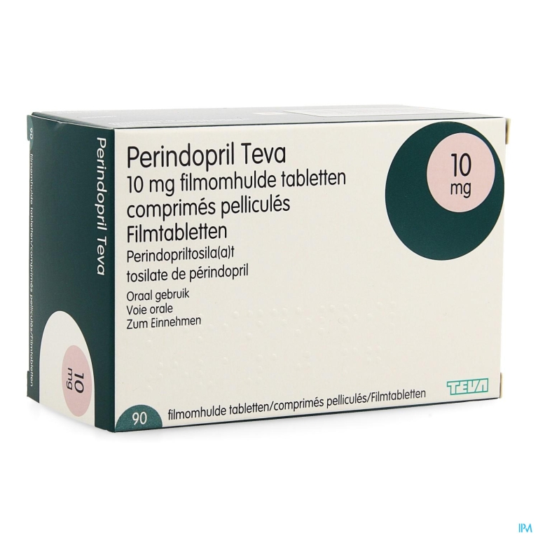 Perindopril Teva 10,0mg Filmomh Tabl 90 X 10,0mg